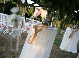 Düğün Organizasyonu Kumaş Rafya Süsleme Hizmeti İzmir Organizasyon