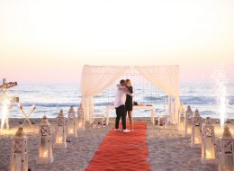 Gazebo Süsleme ve Plajda Romantik Evlilik Teklifi Organizasyonu