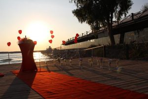 İskelede Evlenme Teklifi Organizasyonu Yürüyüş Yolu İstanbul